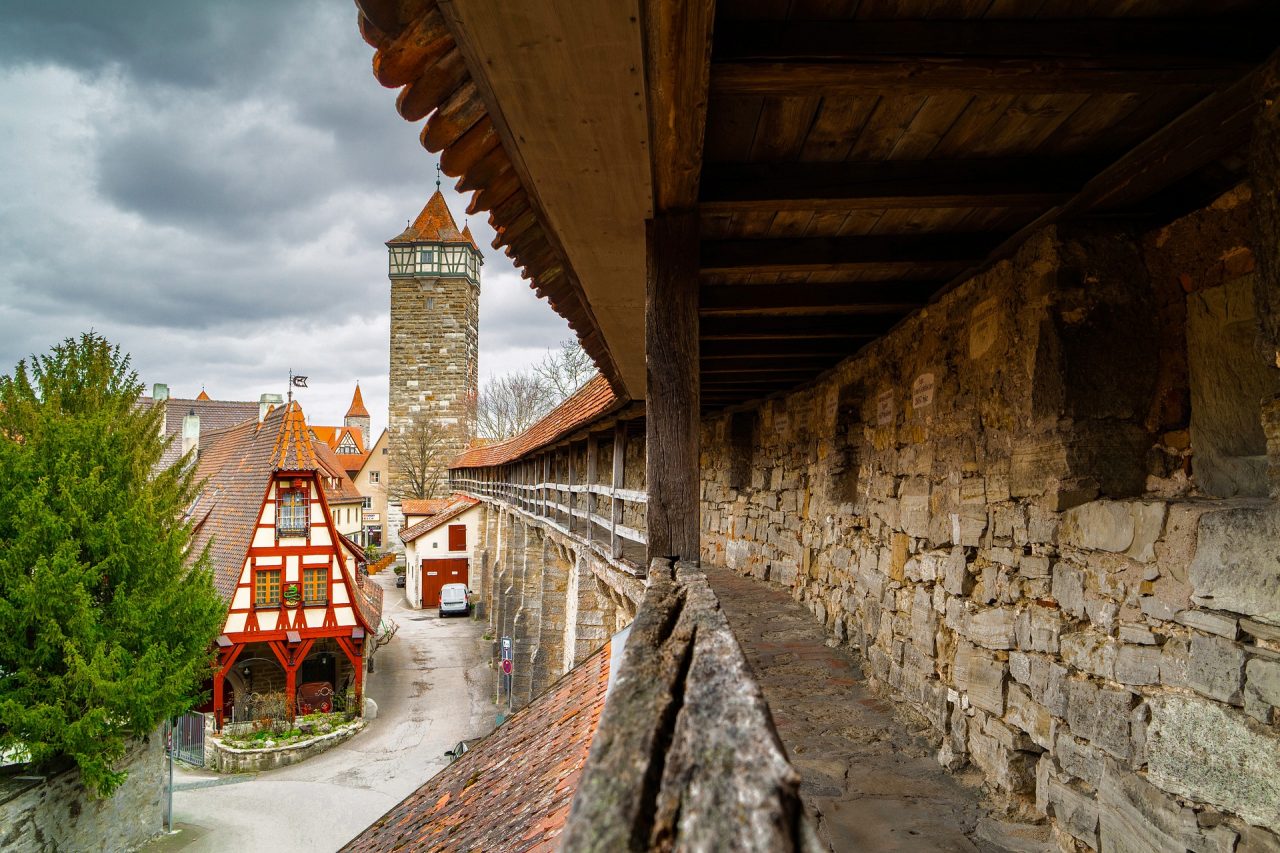 Rothenburg walk the medieval walls